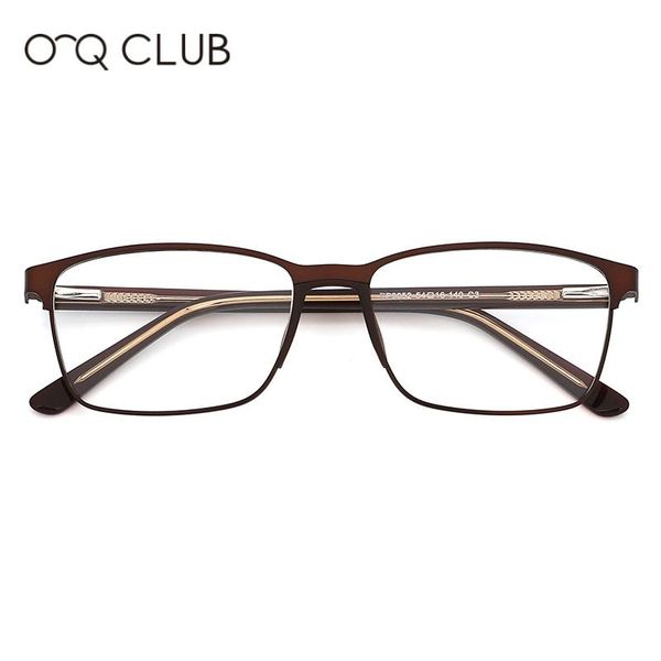 

fashion sunglasses frames o-q club men glasses square metal retro eyeglasses myopia optical prescription spectacles tp9052, Black