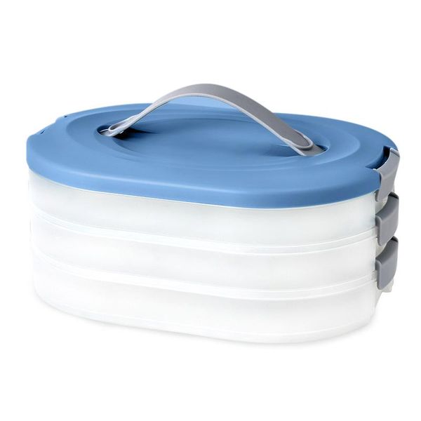 

storage bottles & jars household wonton dumpling box multi-layer grade quick ing 66cy