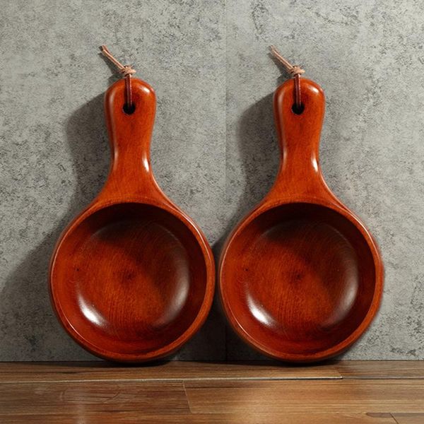 

wooden bowl with handle salad pasta fruit soup snack kimchi rice cereal nut cookies serving bowl kitchen decor japanese style