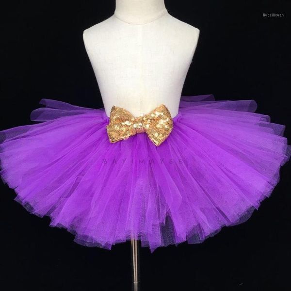 

skirts baby girls purple glitter tutu skirt kids ballet dance pettiskirts with gold sequin bow children birthday party costume1, Blue