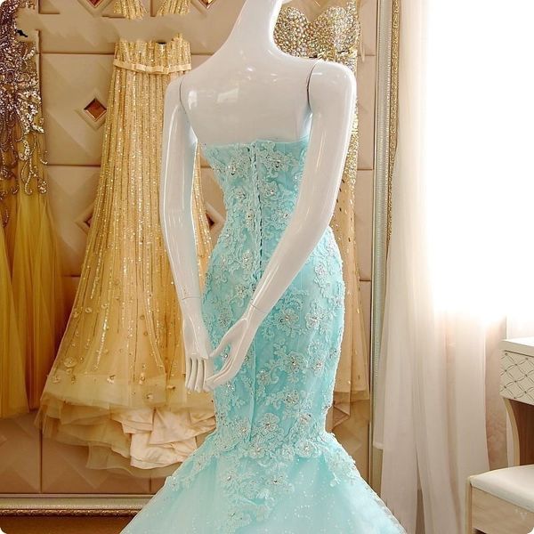 

new mermaid 2021 prom es for african black girls sweetheart crystal lace long formal evening gowns vestidos de festa m3aa, White;pink