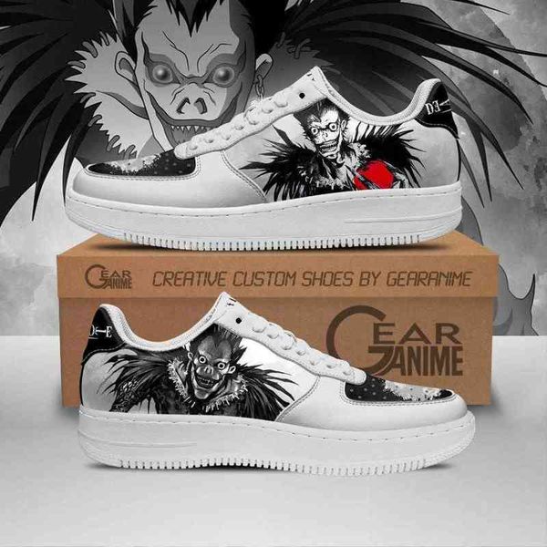 

diy anime fan sneakers shoes boots death note ryuk custom mens trainers breathable mesh athletic road running nastics