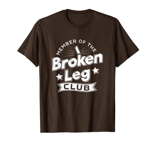

member of the broken leg club - funny recovery t-shirt, White;black