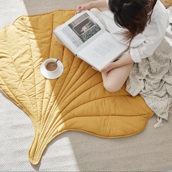 

carpets ins nordic born padded kids soft carpet cartoon leaves fruit rugs child crawling blanket play mats kid room decoration