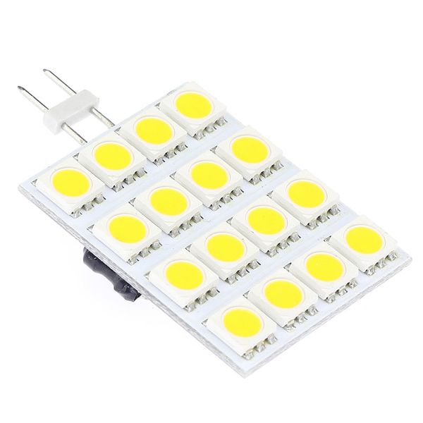 G4-LED-Glühbirne, 16 LEDs, 5050 SMD, bipolar, AC/DC 10–30 V, quadratischer Typ, 260 lm, Speziallicht