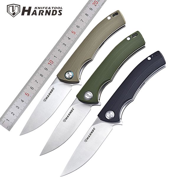 

harnds new arriva ck9168 taisman foding knife 14c28n bade g10 hande 60hrc ba bearing outdoor surviva coection edc too