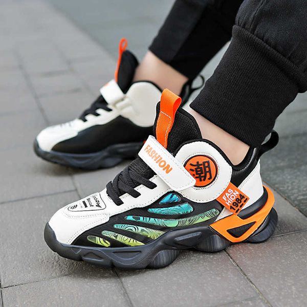 

children shoes boys sneakers sport casual shoes child rubber leisure trainers kids sneakers 2022 spring girls shoes for kids g1025, Black;red