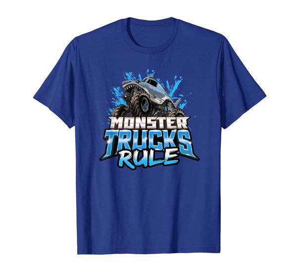 

Monster Truck Rule T Shirt, White;black
