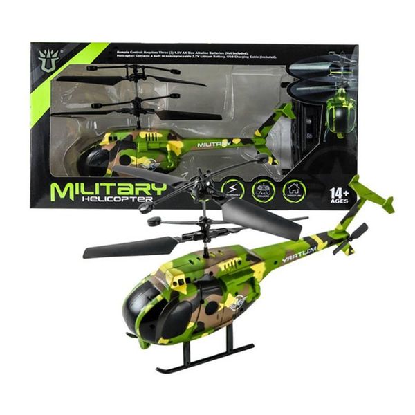 

2ch usb charging remote control rc helicopter children outdoor toys rtf alloy electric rc model toys yellow/blue/red/army green