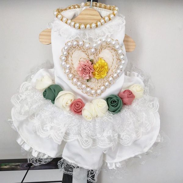 

dog apparel dress wedding for pets clothing party costume puppy clothes summer cat chihuahua