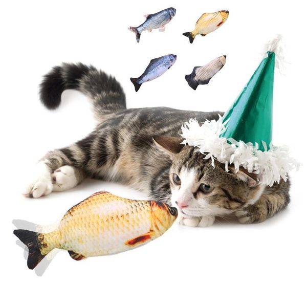 

cat toys 30cm pet cats electronic catnip usb charging simulation fish dog playing biting chewing training pets supplies set