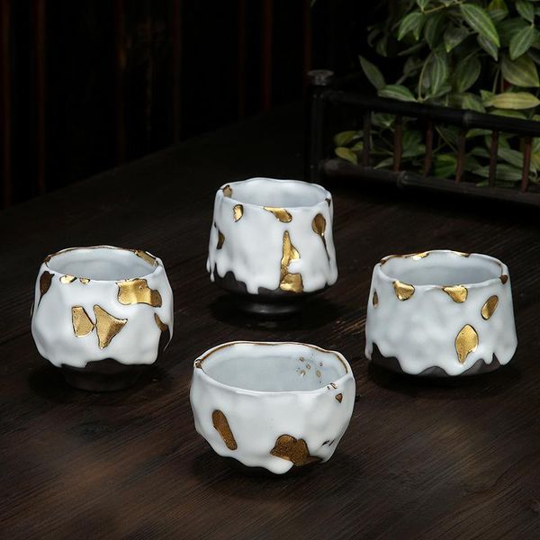 

cups & saucers pure handmade ru kiln can be opened to raise master cup ceramic tea japanese style single coarse pottery