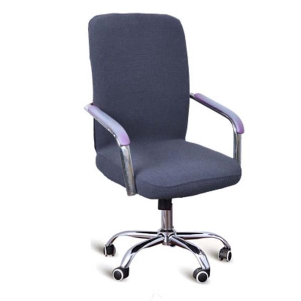 

chair covers polyester cover computer swivel seat slipcover waterproof elastic