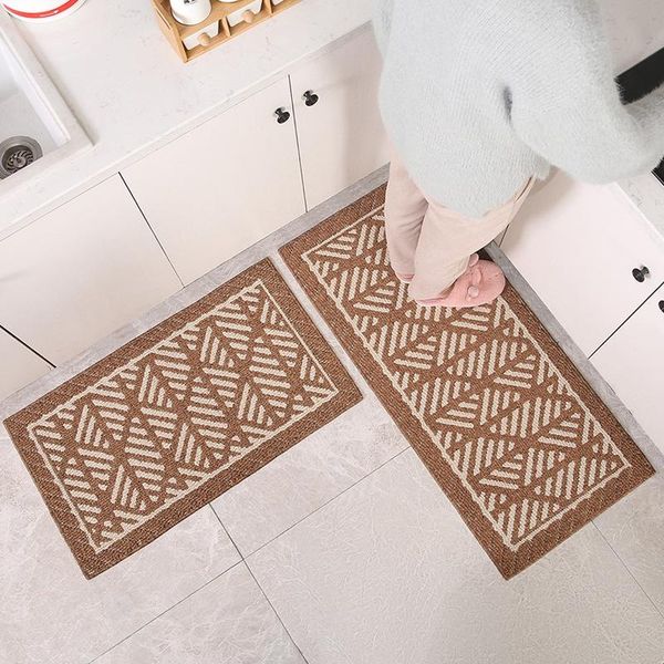 

cushion/decorative pillow clean shoe rub entrance door mats non-slip kitchen carpets absorbent bedroom bedside floor mat simple geometric en