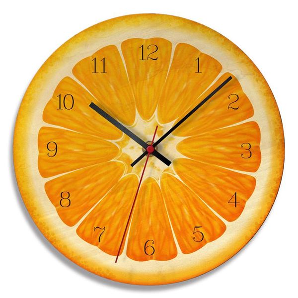 

wall clocks qmjhvx wooden fruit clock cartoon watermelon kiwi orange living room study corridor home decoration saat