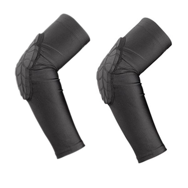 

2 pcs children sports elbow protector anti-collision basketball bike, Black;gray