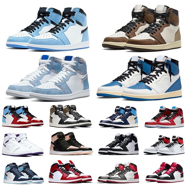 

hyper royal university blue 1 1s mens basketball shoes 4 4s sail obsidian unc silver toe black cat bred pure money starfish fire red men spo