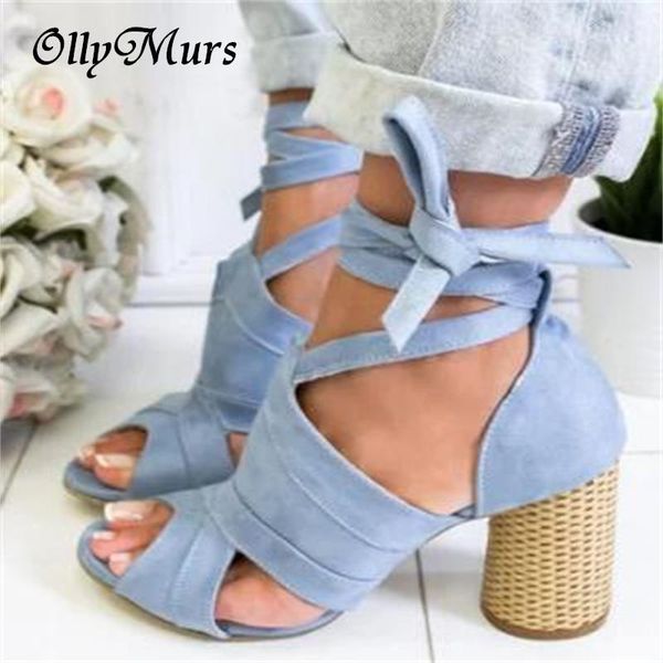 

dress shoes ollymurs 2021 summer sandals open toe heels woman rome style leather lace up runawy sandal, Black