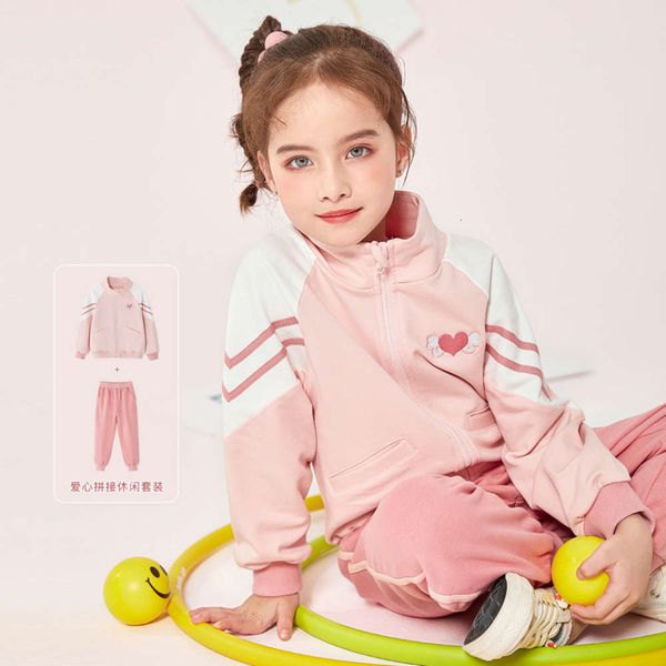

to cicie go ready girls' 2021 spring cute children's sports pants set, White