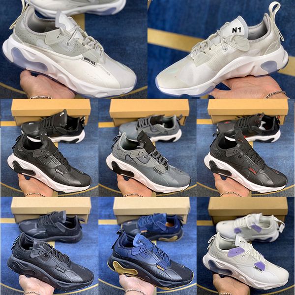 

2021 react phantom mens running shoes element womens casual shoe low type triple black gtx luxury designer sports trainer sneakers chaussure
