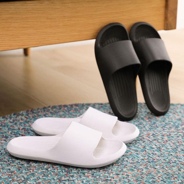 

slippers women bathroom soft eva lovers thick platform indoor outdoor anti-slip super light female male summer shoes, Black