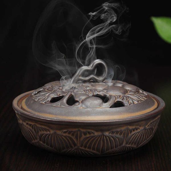 

fragrance lamps ornaments mosquito-coils ceramic home-decoration household sandwood living-room incense holder censer