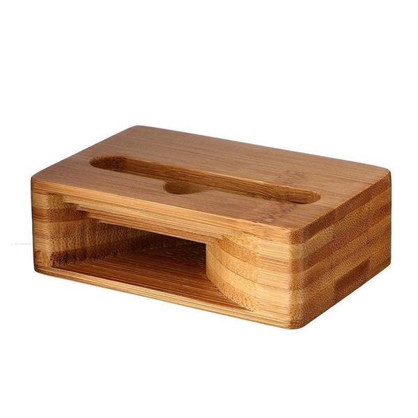 

cell phone mounts & holders loudspeaker holder bamboo sound speaker for within 5.5 inches wooden wood deskstand