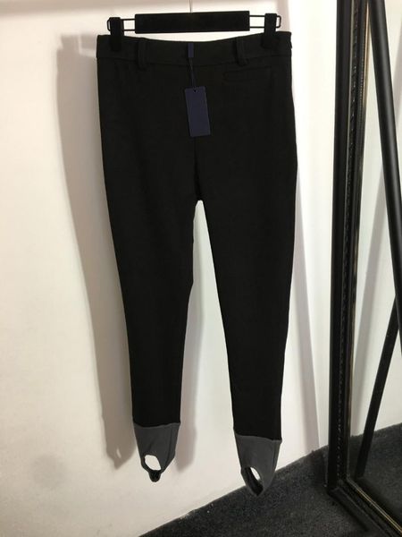 

women's pants & capris 2021 autumn casual simple and versatile tweed stitching slim pedal toe skinny leggings, Black;white