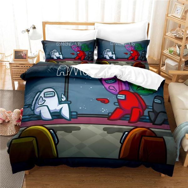 

bedding sets 3d anime set  duvet cover bed cotton bedroom