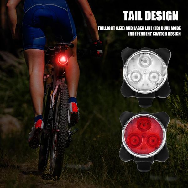 

bike lights usb rechargeable light set 4 modes front lamp tail portable waterproof cycling elements for mtb road bikes