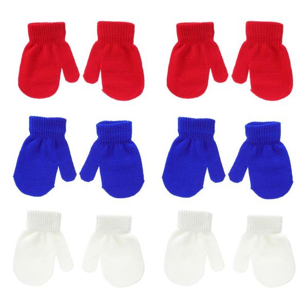 

party favor 6 pairs children winter mitts comfortable mittens knitted craft