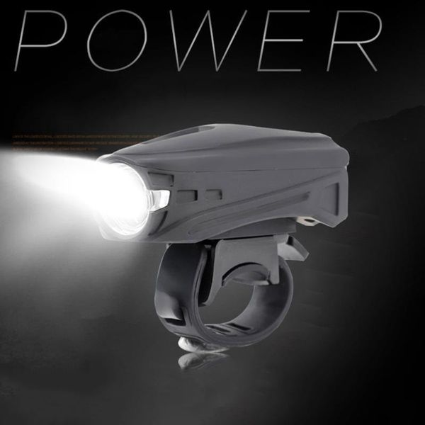 

bike lights waterproof front light 6 modes usb rechargeable super bright for mtb road (black)