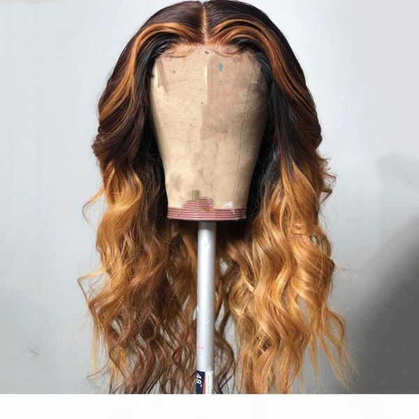 

13x6 lace front human hair wigs peruvian lace frontal wigs pre plucked with baby hair loose wave highlights honey blonde, Black;brown