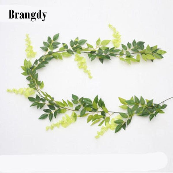 

decorative flowers & wreaths silk wisteria artificial vine ivy plant fake tree garland hanging flower for wedding decor el home decorations