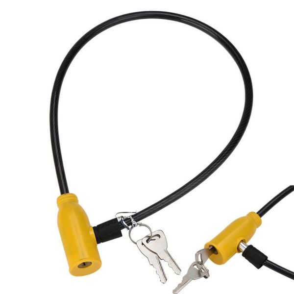 

bike locks cycling 8x640mm cable anti-theft bicycle scooter safety lock with 2 keys motorbike accessories #4s03