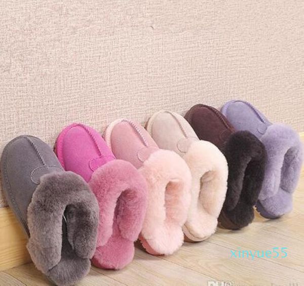 

classic design warm slippers goat skin sheepskin snow boots martin boots short women boots keep warm shoes3045526, Black