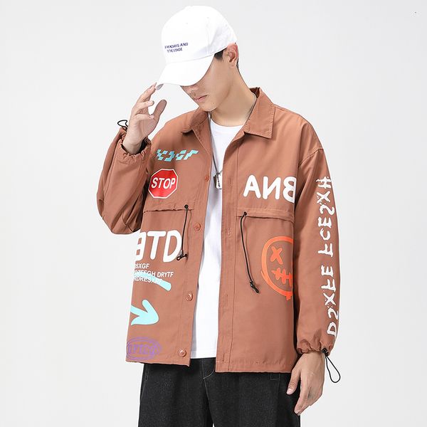 

2021 casual england style new spring autumn black jacket men's brand clothes plus oversize m-5xl jk004 u4xj, Black;brown