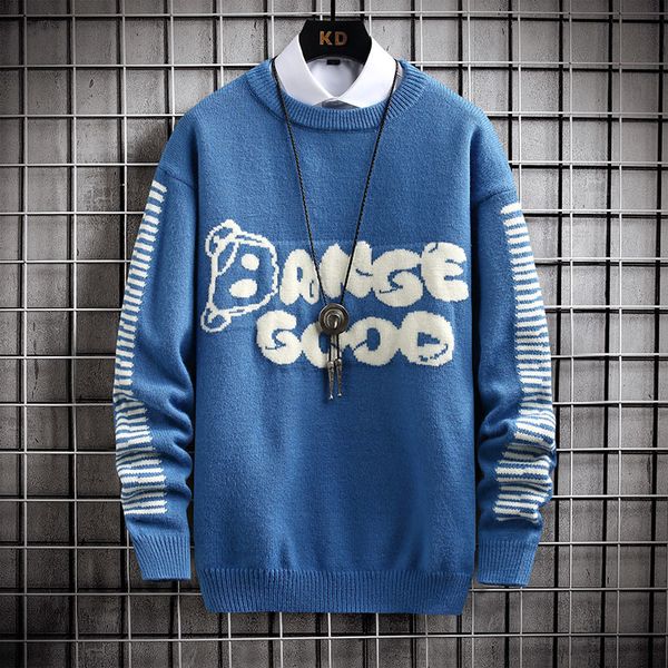 

men's sweaters long sleeved christmas sweater, cashmere loose sweater, printed, hip-hop style, winter, in 2021, White;black