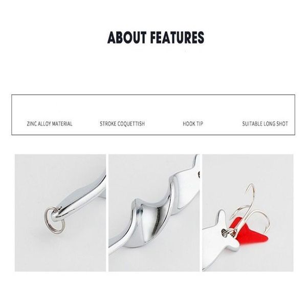 

10g 14g 21g 28g spoon rotating metal spinner fishing lure hard baits for trout pike fishing treble hoo jllghf
