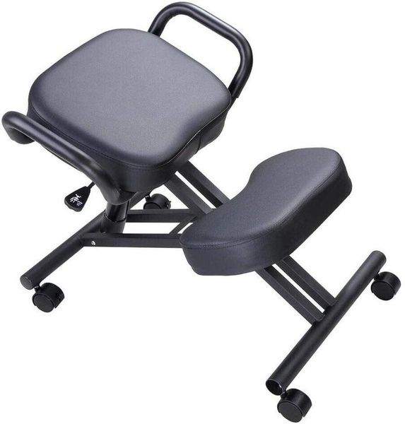 

living room furniture ergonomically designed kneeling chair leather cushion seat modern office computer ergonomic posture knee