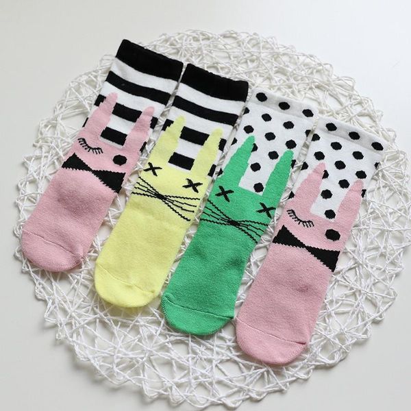 

footies 2021 baby socks breathable cotton children asymmetry soft sock 0-4y, Blue