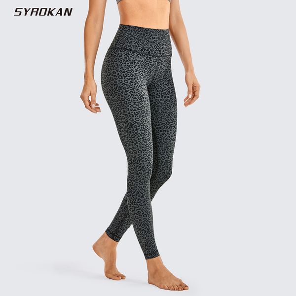 

yoga pants syrokan women's full-length buttery soft high waisted workout leggings naked feeling-28 inches, White;red