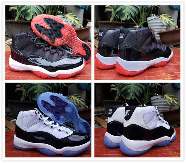 

11 25th anniversary black white metallic sliver men basketball shoes bred 11s jumpman 23 sports sneaker mens traineryuyz