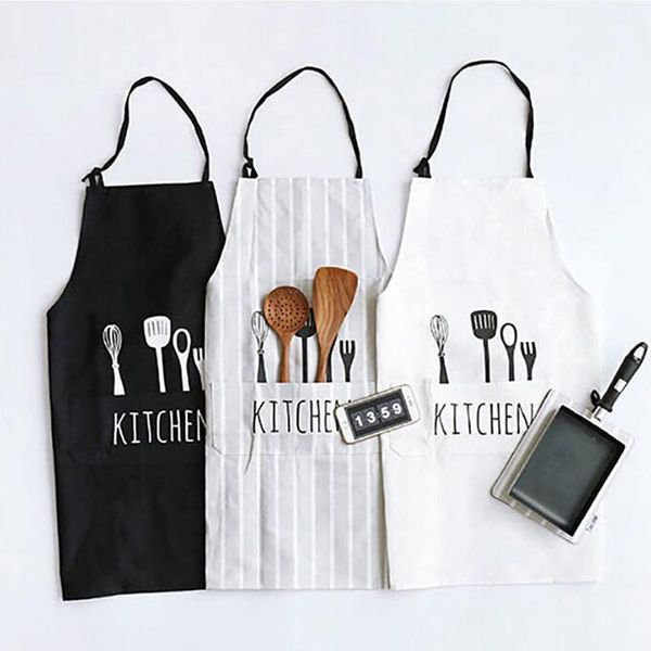 

aprons adjustable print pattern apron chef waiter kitchen cook with pockets polyester water proof tools for man woman
