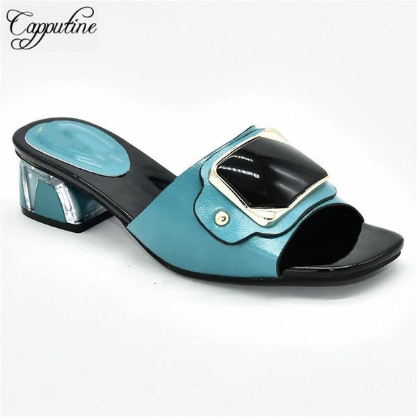 

dress shoes teal color party african women's mediun heel 88-8 height 5cm, 5, Black