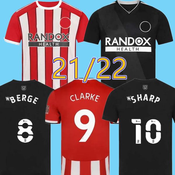 

thailand 21 22 sufc soccer jerseys mousset sheffield kits mcburnie united 2021 2022 lundstram fleck football shirt norwood equipment, Black;yellow