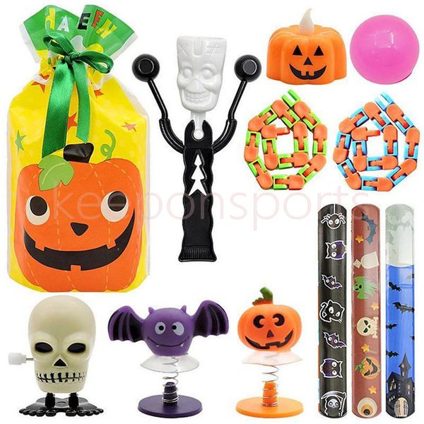 

us stock blind box christmas calendar fidget decompression toy set halloween stress relief fidget hand toys for adults and kids xc2996