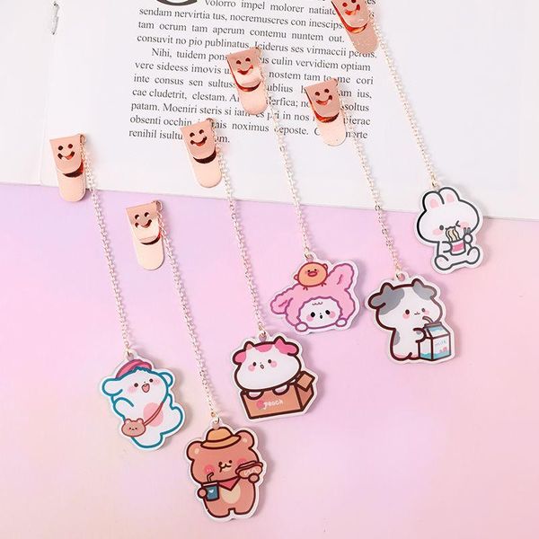 

bookmark 6pc creative gifts stationery cute cartoon bookmarks kawaii book markers acrylic for books school office supplies