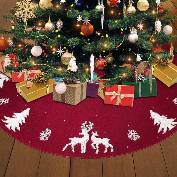 

christmas decorations xmas tree foot carpet gift skirts with bandage blanket year for home
