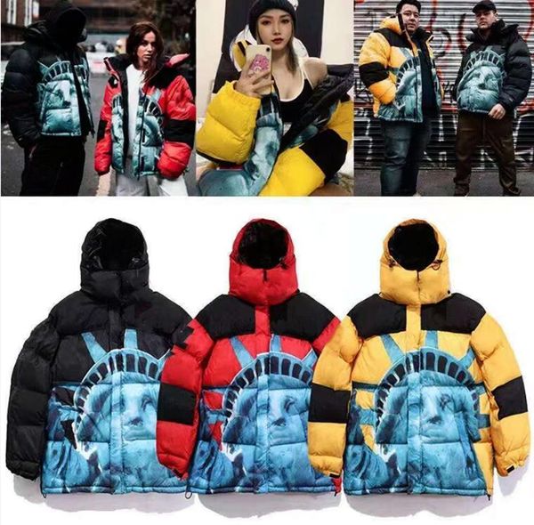 

winter men's down jacket women's puff snow outdoor parka coat condensation letter decal designer warm and windproof various styles, Black